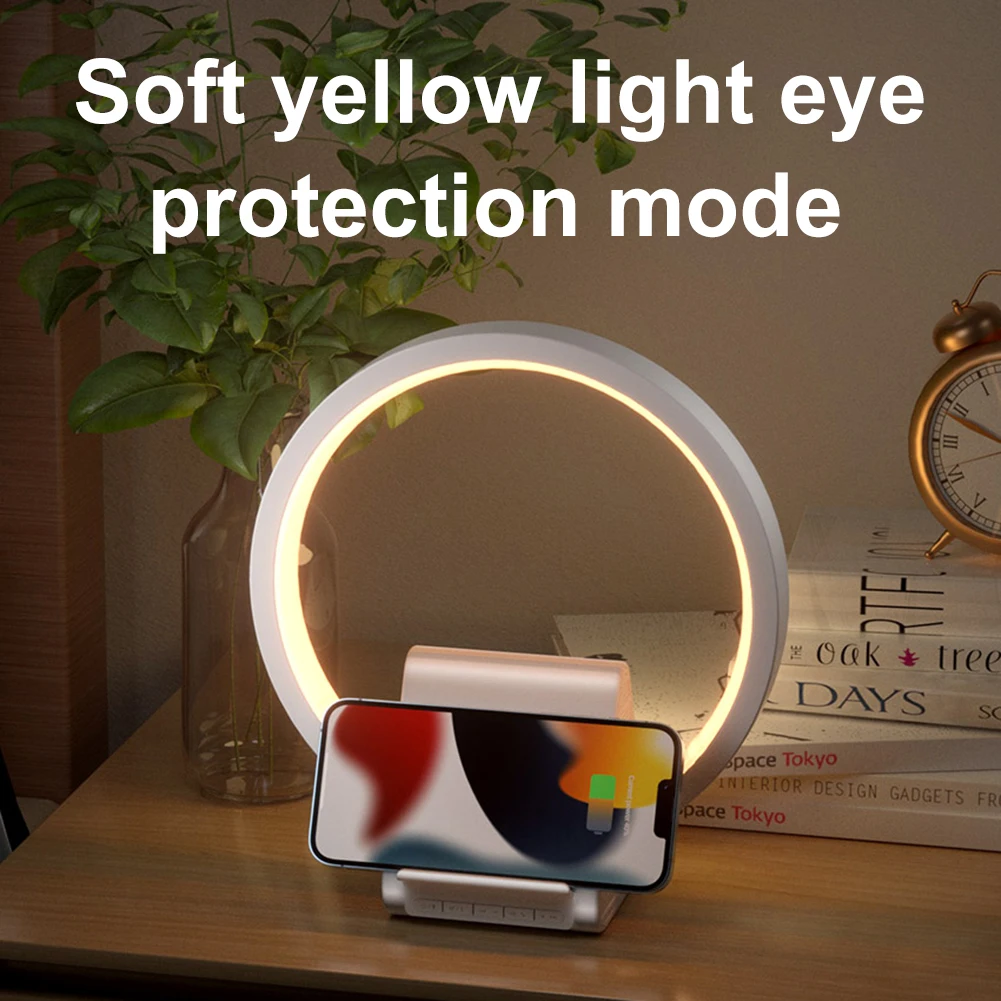

Bluetooth-compatible Speaker 15W Wireless Fast Charging Dock RGB Lamps for Office Bedroom Home Kids Gift for Teen