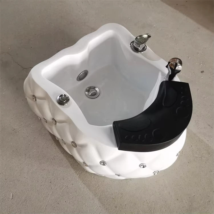 Kisen Multi-functional Portable Foot Tub Pedicure Bowl with Pipe Foot Spa Basin for Nail Salon