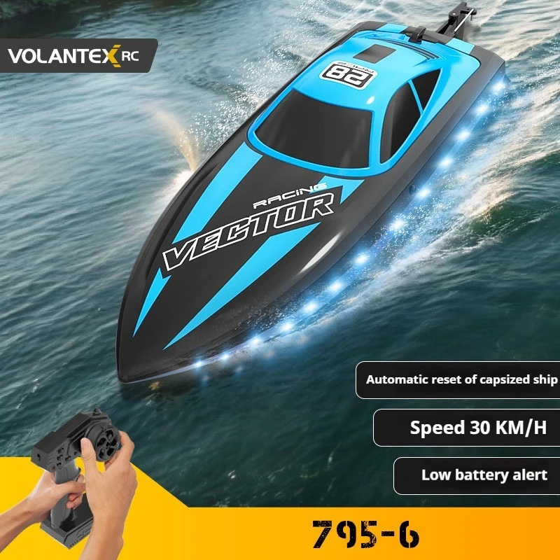 

Remote Control Water Toy Automatic Return Competitive Boat With Led High-Speed Electric Remote Control Speedboat Model