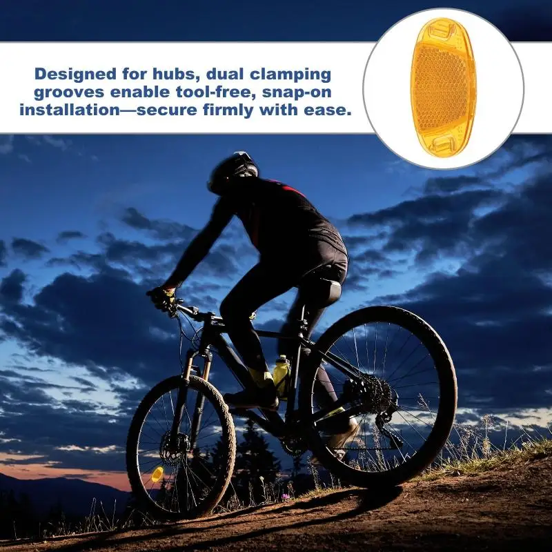Fahrrad-Reflektorstreifen Speichen-Reflektor Sicherheitswarnleuchten für Mountainbike-Felgen Reflektierende Felgenmontage-Zubehörteile – Detail 4