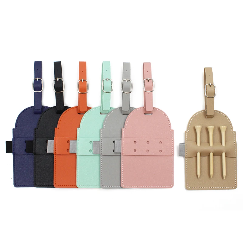 Porta magliette da Golf in pelle per cintura borsa-pelle pu stile Vintage, regalo per golfista-accessori da Golf per uomo e donna-contiene 3 Tees.