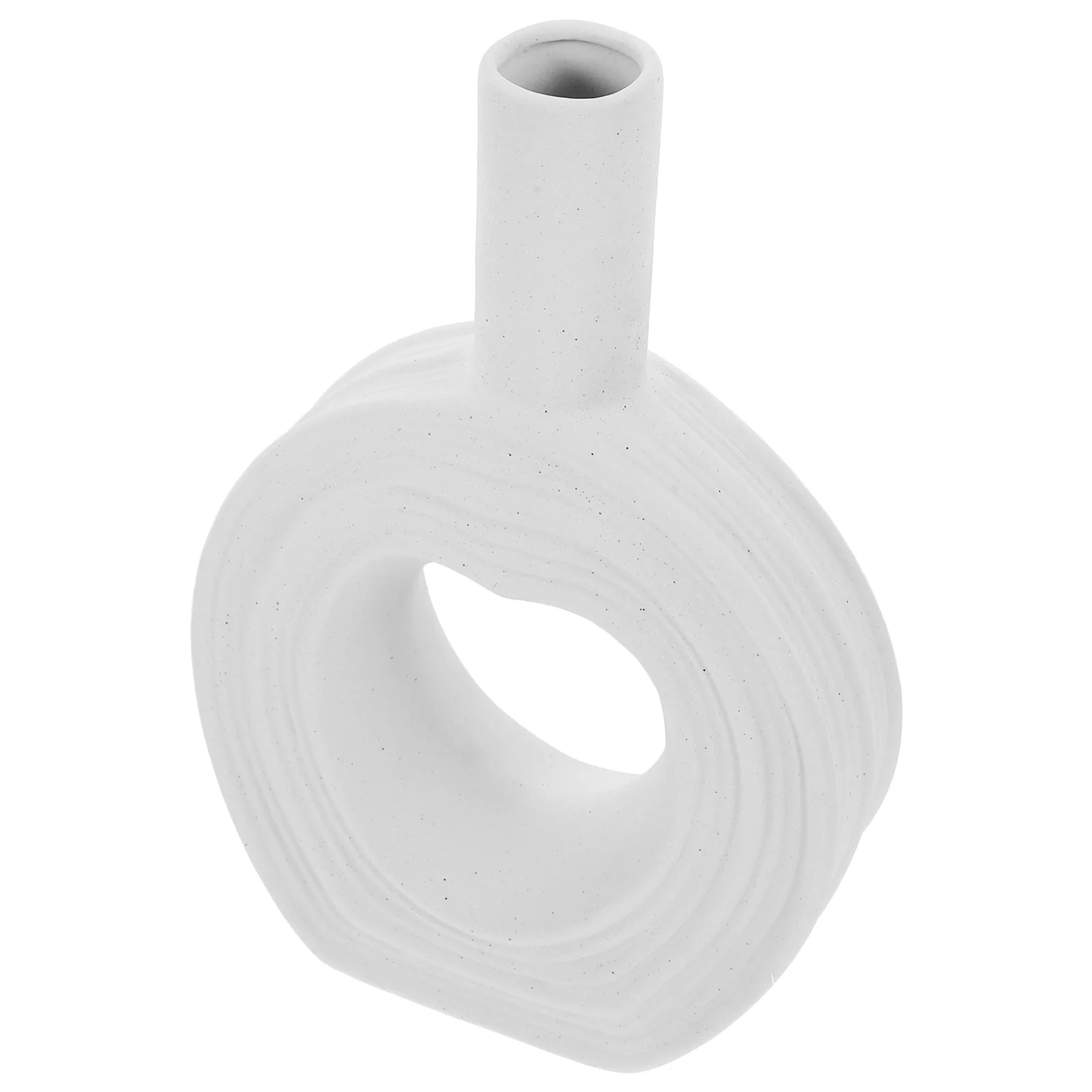 

Ceramic Flower Vase White Small Minimalist Decorative Dried Flower Container for Home Office Tabletop Decor Ceramic Vase
