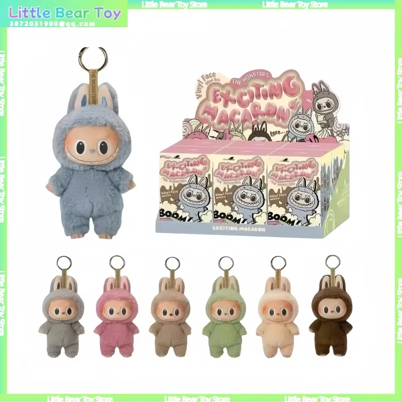 In Stock Labubu The Monsters Macaroon Series Blind Boxes Vinyl Doll Lisa Same Style Fashion Item Dress Accessories Birthday Gift