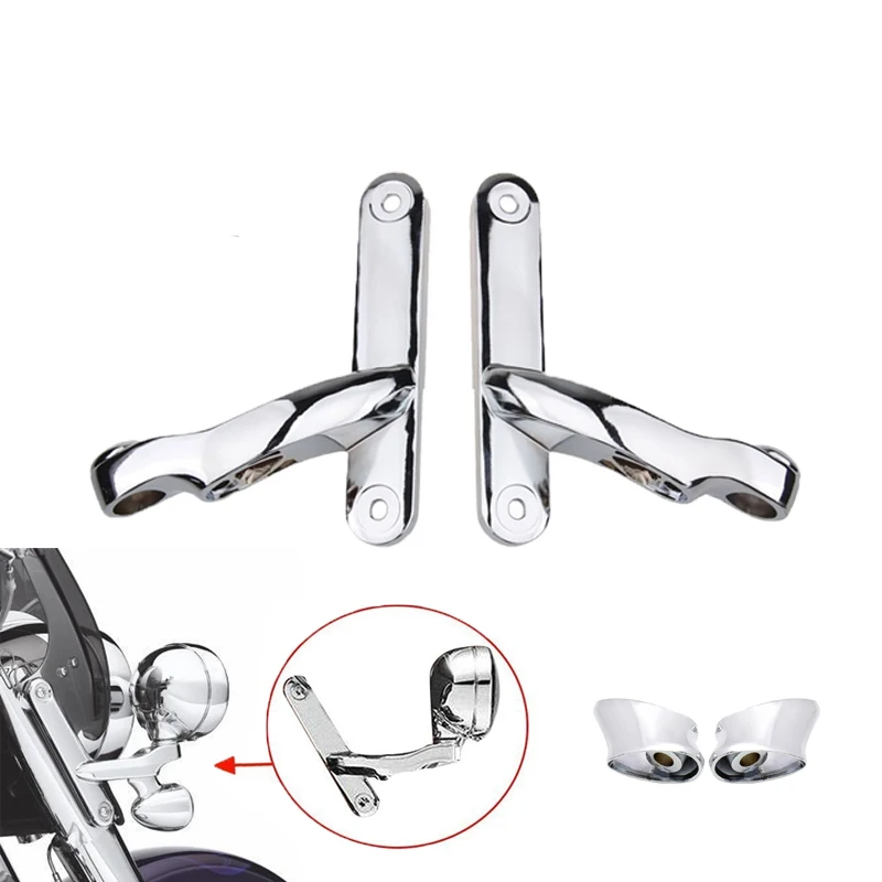 Wspornik kierownicy motocykla 4,5-calowa obudowa do Harley Dyna Softail FXSTD FXDWG Sportster 4-1/2 "Wsporniki Turn Singal