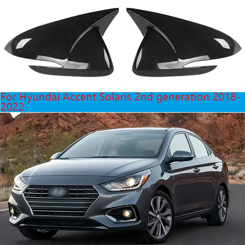

For Hyundai Accent Solaris 2nd generation 2018- 2022 side mirror cover horn cover decoration special car special Accent