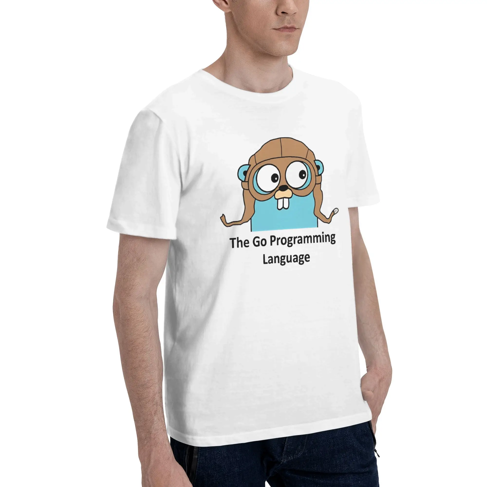 Go GoLang Gopher Programming Language  Graphic Printed T Shirt Men Women  Pure Cotton  Tee Shirt Clothing