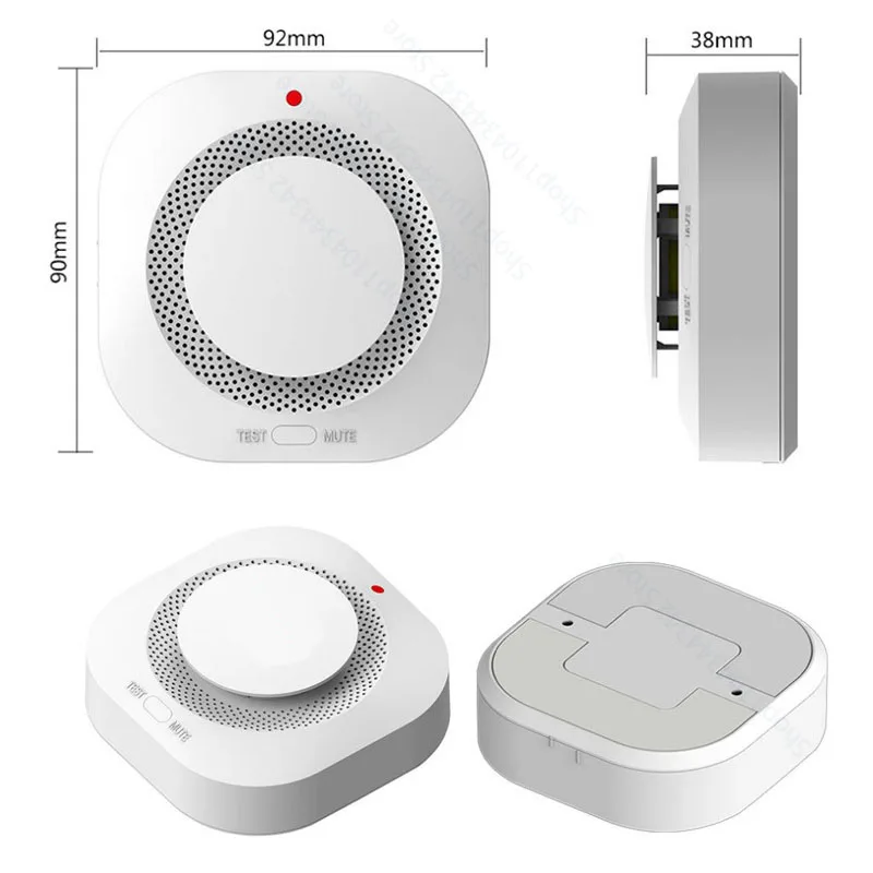 Tuya WiFi Zigbee Smoke Alarm Fire Protection Smoke Detector Smokehouse Combination Fire Alarm Home Security System Firefighters