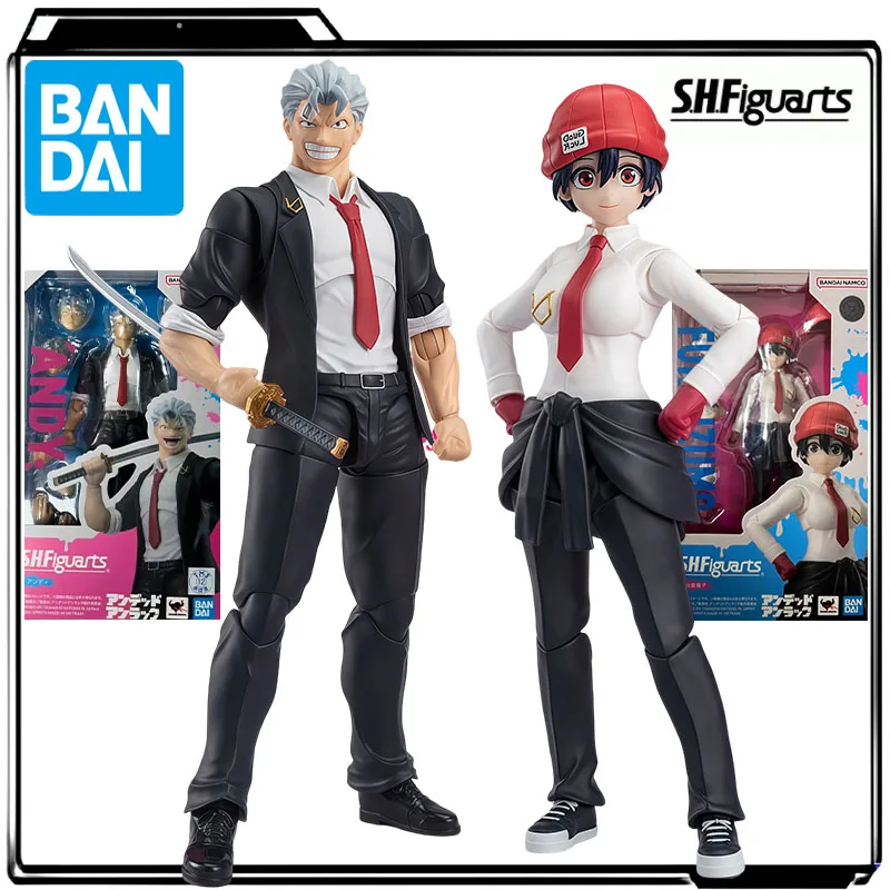

Bandai натуральная аниме-фигурка S.H.Figuarts Энди и Изомо Фуко, экшн-фигурки, игрушки для мальчиков, детский подарок, коллекционная модель, украшения