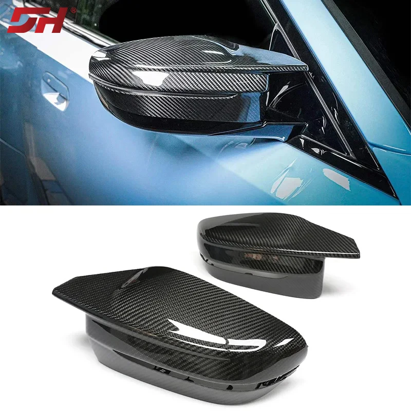 

Real Carbon Fiber Car Rearview Mirror Cover Replacement For BMW M3 G80/M4 G82 G83 2021-2023（Left Drive Right Drive)