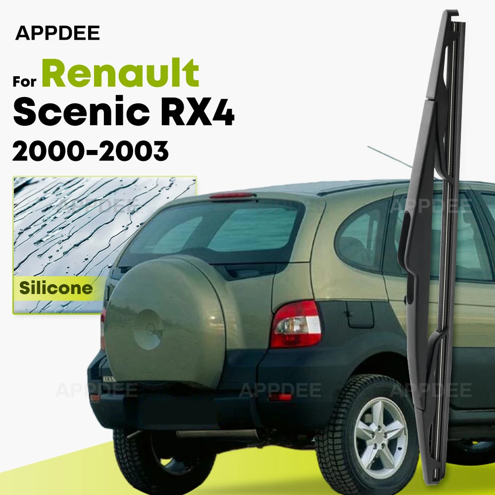

Silicone Rear Wiper For Renault Scenic RX4 MK1 2000-2003 coated windshield wiper blade 14" Rear Window Brushes