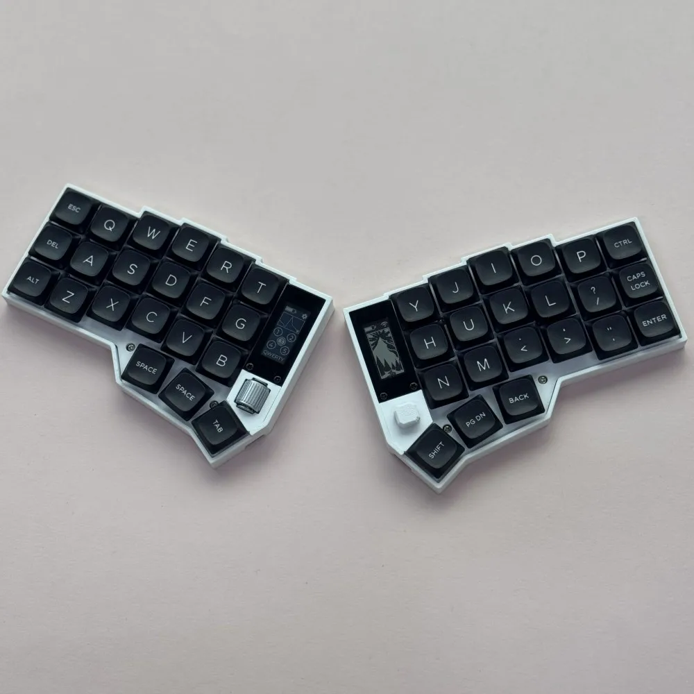 Corne 분할 키보드 키트 사용자 정의 60% Kailh Choc V1 V2 로우 프로파일 키보드 무선 블루투스 ZMK Nice View 롤러 조이스틱 게임