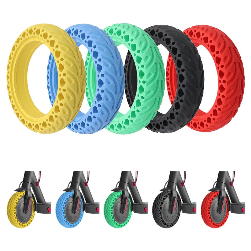 

8.5 Inch Color Rubber Tire for Xiaomi M365 Electric Scooter - Explosion-Proof Shock-Absorbing Replacement Accessory