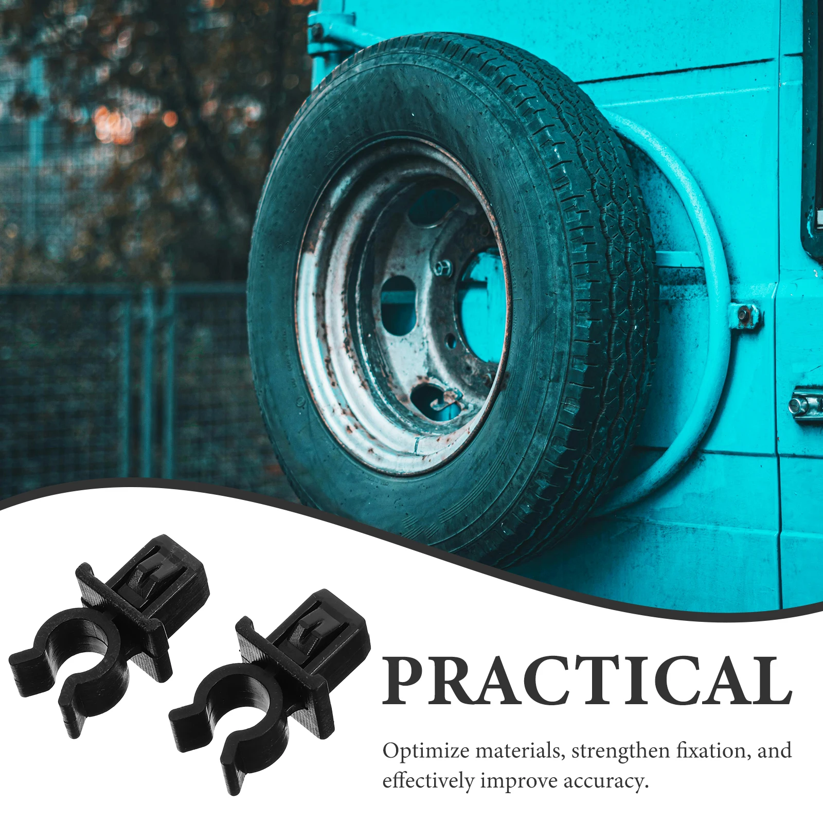 

50Pcs Spare Wheel Carrier Lock Clips Heavy Duty Fastening Clamp for Spare Tire Racks Quick Installation Secure Holder for Car