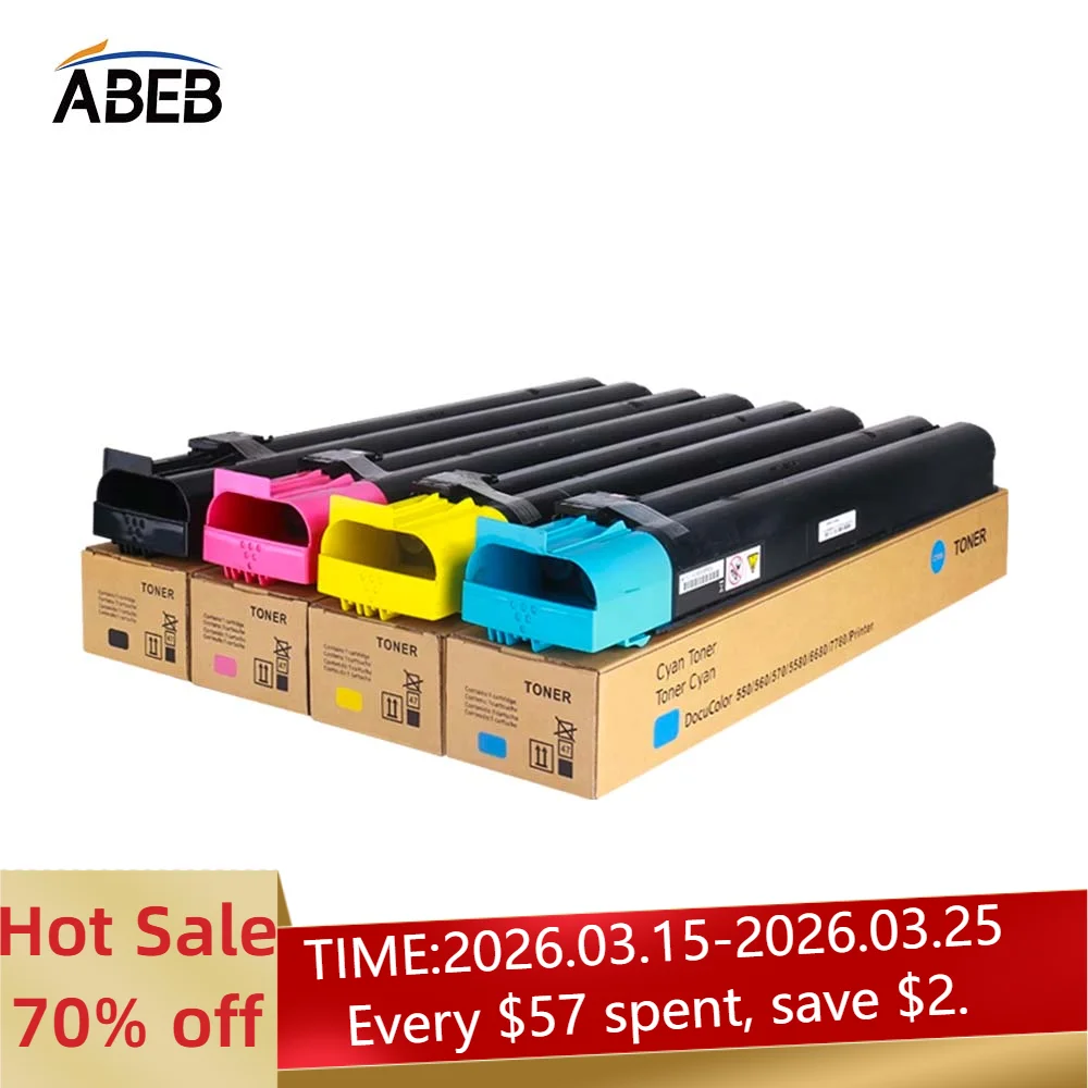 

1PCS C70 Toner Cartridge For Xerox C550 C560 C570 C60 C70 DocuCentre IV C5580 6680 7780 High Yield New Compatible Color Toner