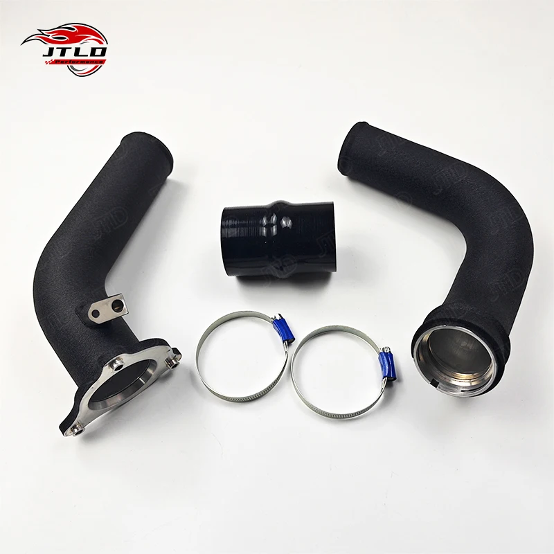 JTLD High Performance B46 B48 Turbo Charge Pipe For BMW F20 F30 320i 330i - Reinforced Aluminum Intercooler Pipe Replacement Kit