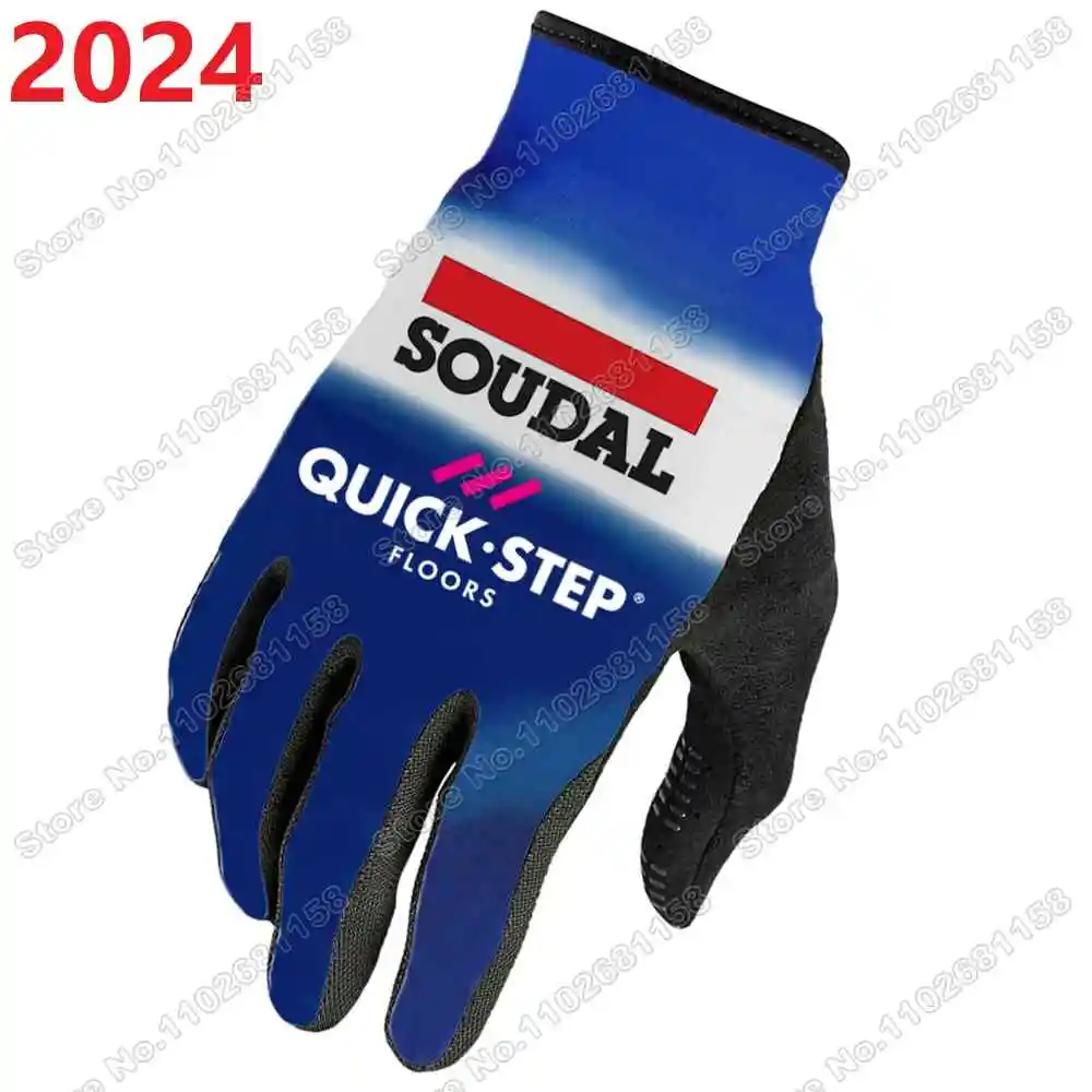 2024 Soudal Quick Step Cycling Gloves Winter Autumn Anti-Slip Gel Full Finger Bike Glove Bicycle Jersey Motorcycle Sport Glove