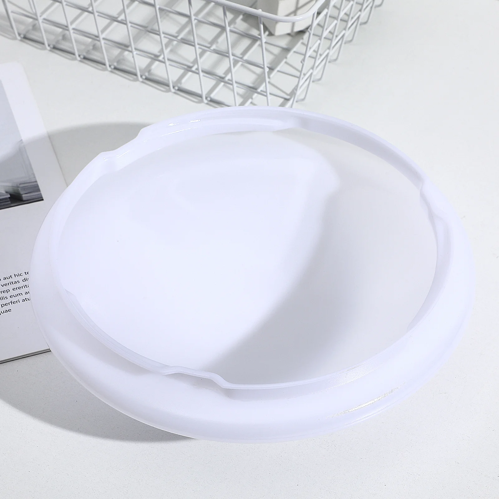 

Ceiling Light Cover Plastic Round Lampshade Simple Design Soft Light Diffuser for Bedroom Office Living Room Kitchen