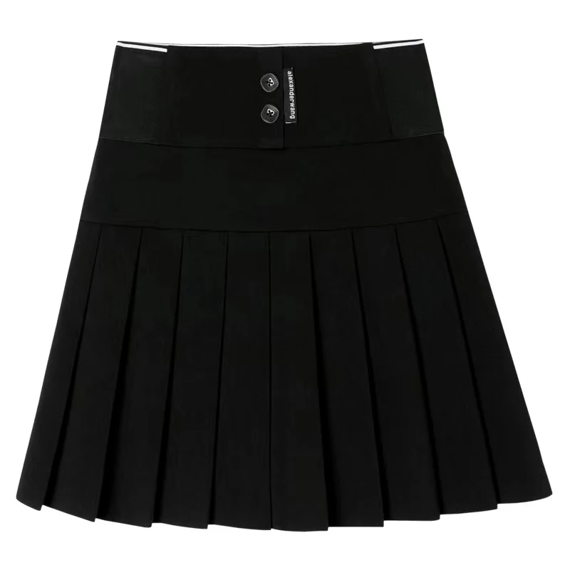 SpringSummer New Ladies Golf Shorts Lined Half Skirt Outdoor Quick Drying Pleated Skirt Casual White Women's Elastic Short Skirt