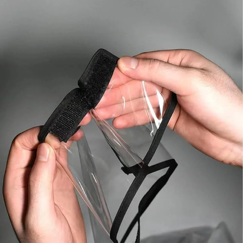 Elastische Schuhüberzüge mit transparentem Design, wasserdicht, staubdicht, einfach zu tragen, für Friseursalons und den Heimgebrauch, Schuhschutz – Detail 4