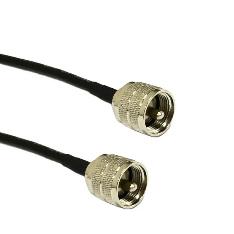 

New UHF Male PL259 Switch UHF Plug Convertor RF Coax cable RG58 Wholesale Fast Ship 50CM/100CM/200CM