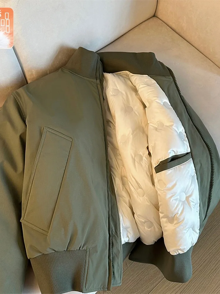 

Men's Flight Jaet down Jaet ort Sle Tee-proof Winter Coat American Sle Cotton Jaet Outerwear Du down Filling