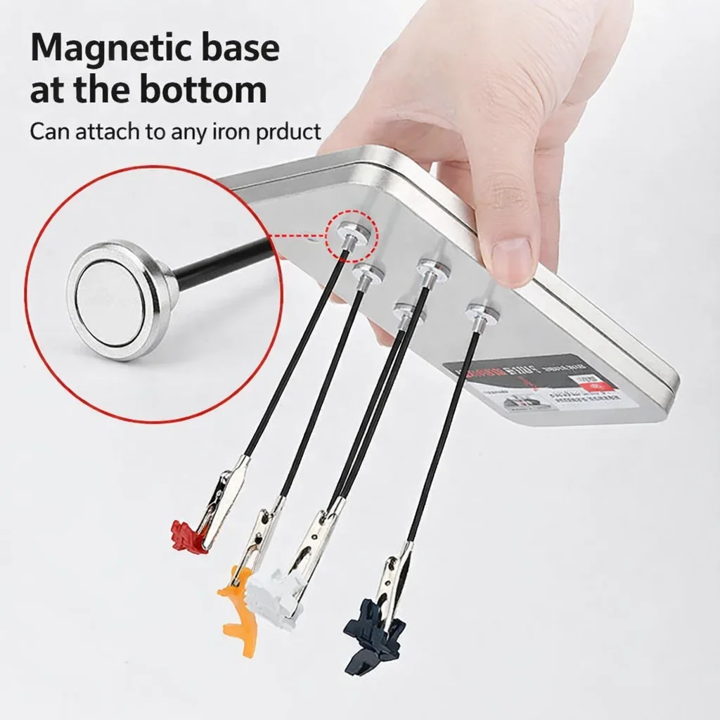 MSWZ MS095 Flexible Magnetic Coloring Clip, Bendable Model Paint Holder for Gundam Military Figure Hobby
