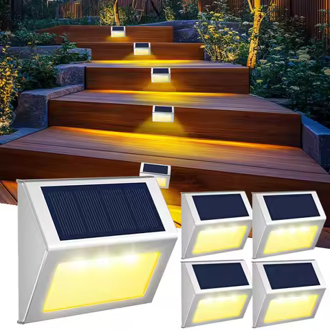 Solar Deck Lights LED Outdoor Waterproof Fance Decor Stair Solar Lamp for Garden Wall Patio