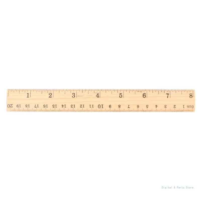 M17F Wooden Ruler Double Sided Engineering Office Measure Conduct Construction Tools