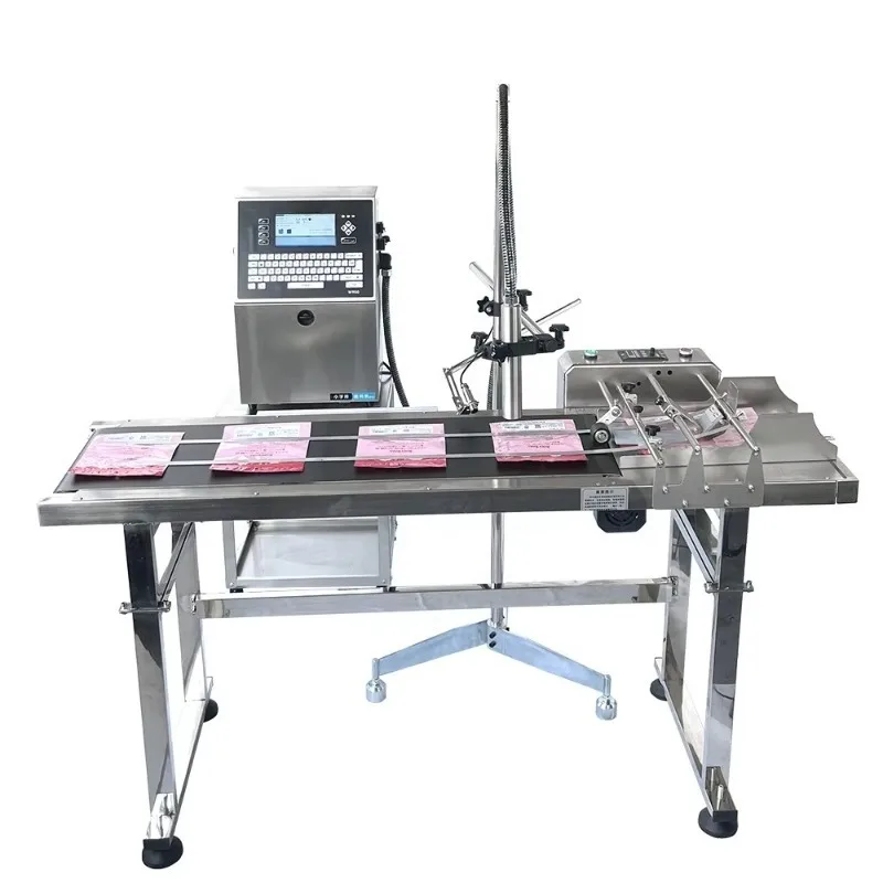 Custom Made Small Character Industrial Inkjet Printer Machine New Condition Leather Label Flex Egg-based Date Time Batch Number