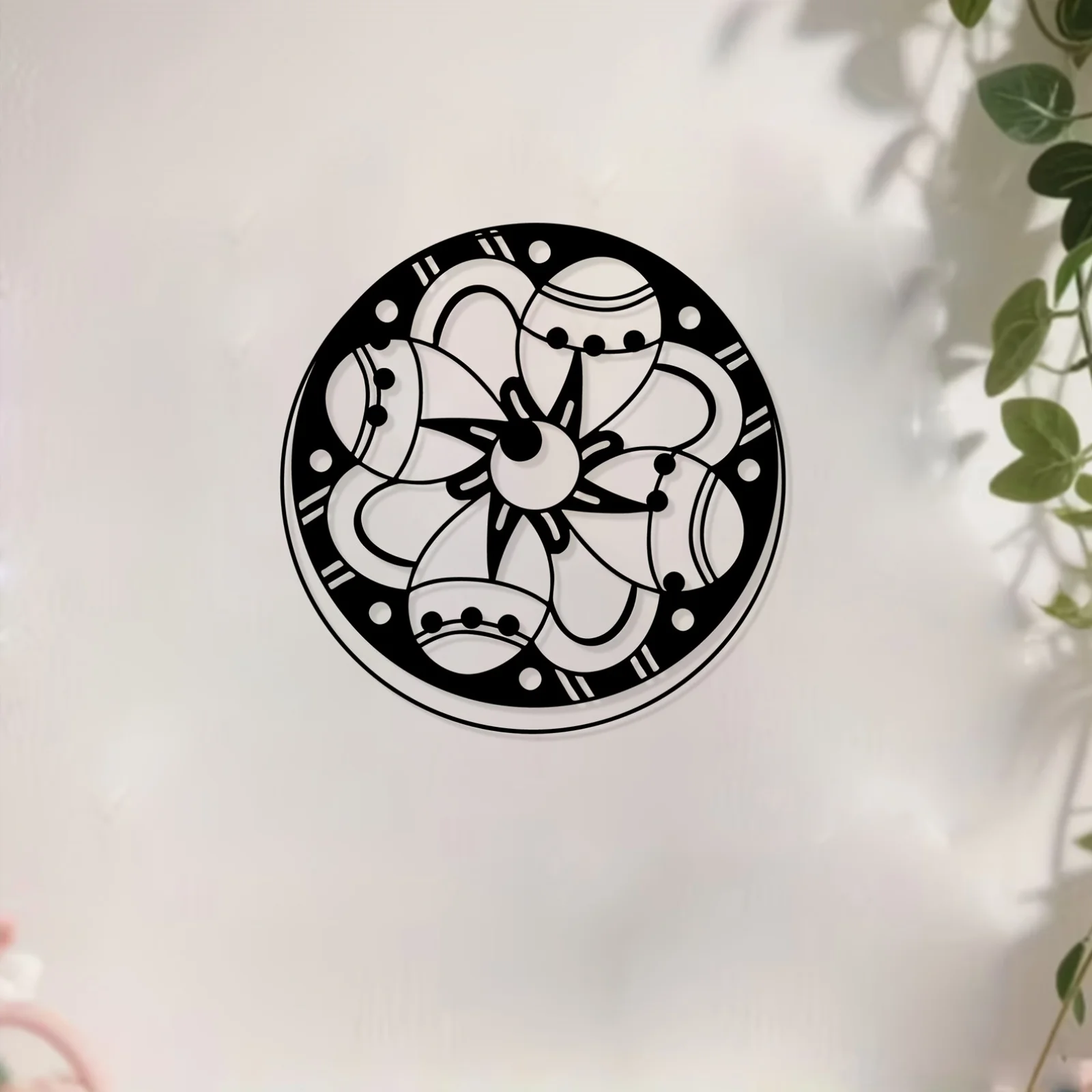 Intricate Mandala Iron Wall Art Rustproof Indoor Bedroom Outdoor Garden Fence Hanging Decor Ornament