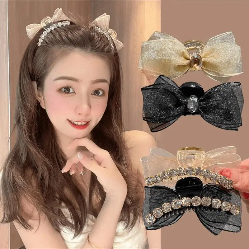 European American Polka Dot Bee Stripe Braid Hairpin Korean Style Wide-brimmed Knotted Headband Female Hair Hoop