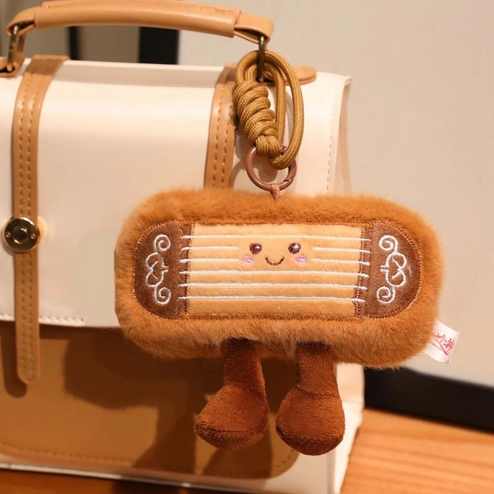 Sleutelhanger gesimuleerd instrument sleutelhanger gevuld zacht Chinese citer hanger Kawaii Comfort Guzheng hanger kerstcadeau