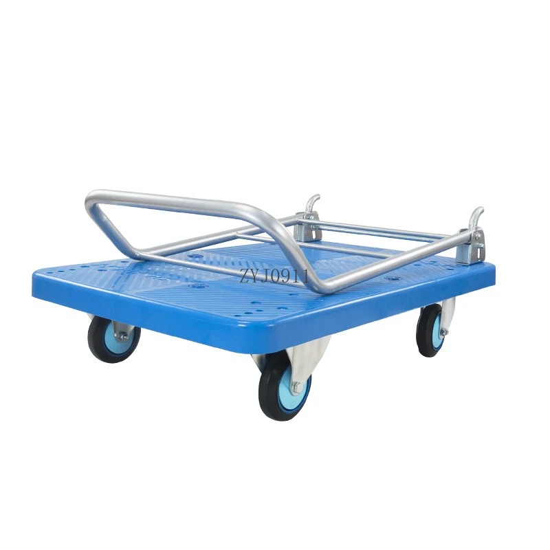 عربة سحب شاحنة عربة فائقة الثابتة شاحنة مسطحة قابلة للطي شاحنة دفع مقطورة متينة معززة سميكة #5