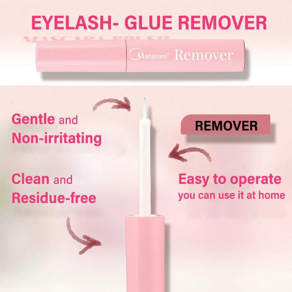 Kit de pestañas individuales de autoaplicación DIY en casa, aspecto natural, fino con unión de pestañas, sello y removedor de pinzas para pestañas