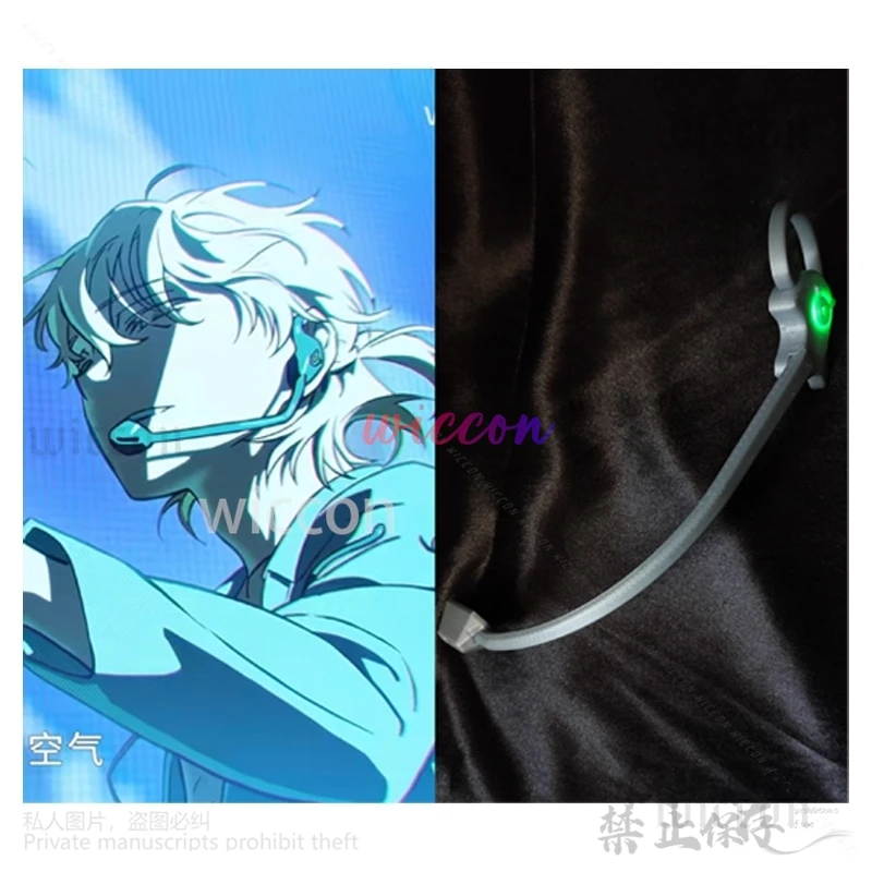 アニメエイリアンステージラウンド 7 コスプレブリンクゴーンティルルカ小道具 3D グリーンライトヘッドセットハロウィン女性男性ロールプレイカスタマイズ