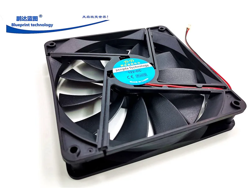 New 13525 13.5cm Max Airflow Rate 12v0.17a 135*135 * 25mm Chassis Cooling Fan