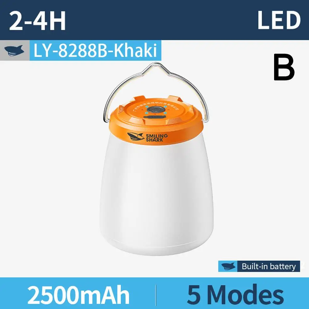 USB 케이블로 1Pc 캠핑 랜턴 충전식 LED 조명 절약 휴대용 하이킹 랜턴 낚시 에너지 캠핑 야외 Y7C3