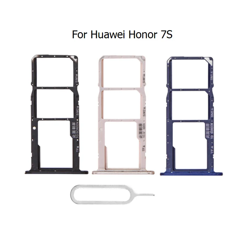 

Sim Card Tray Slot Holder For Huawei Honor 7S Marco SD Card Connector Container Repair Parts