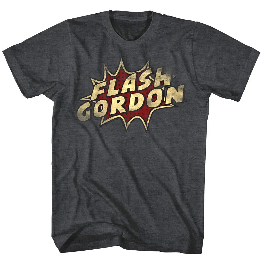 Flash Gordon Explosive Logo Men's T Shirt Halftone Comic Book Pop