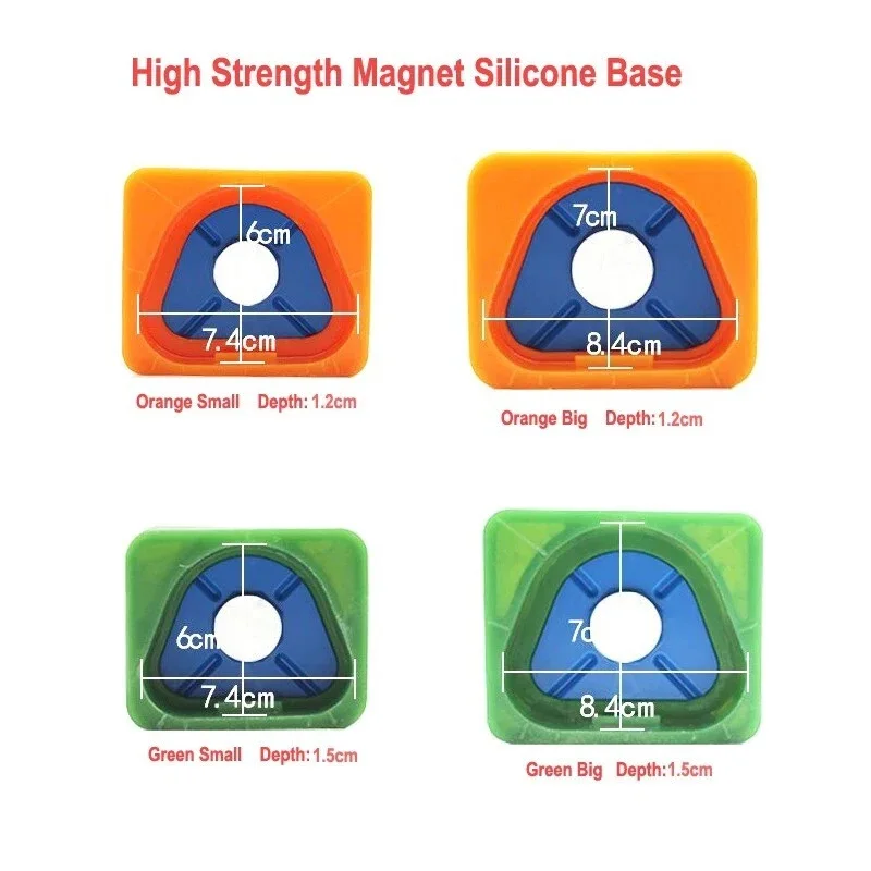 Dental Lab Magnetic Silicone Plaster Mould Former Split Base Model Full Arch Depth 12MM 15MM