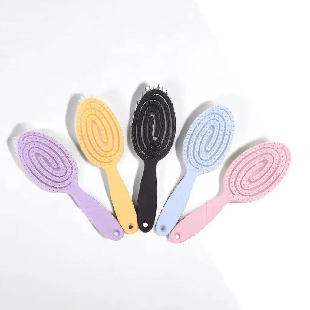 Oval Hollow Ventilated Comb Anti-static Massage Scalp Beauty Smoothing Hair Styling Tools For Children Baby Accessories