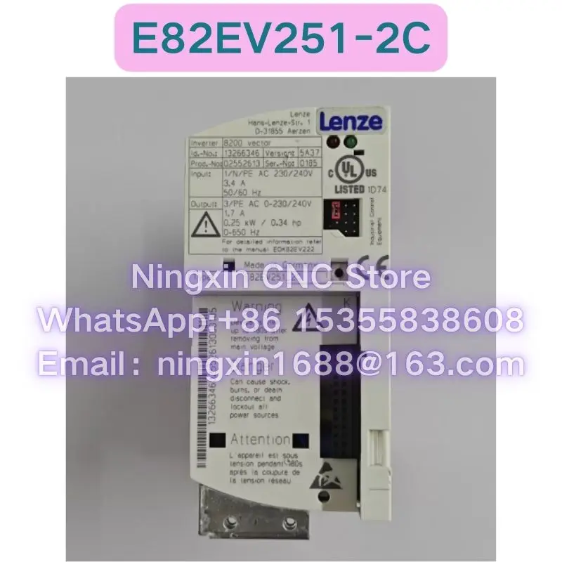 Used E82EV251-2C E82EV251K2C Inverter Functional test OK Fast delivery