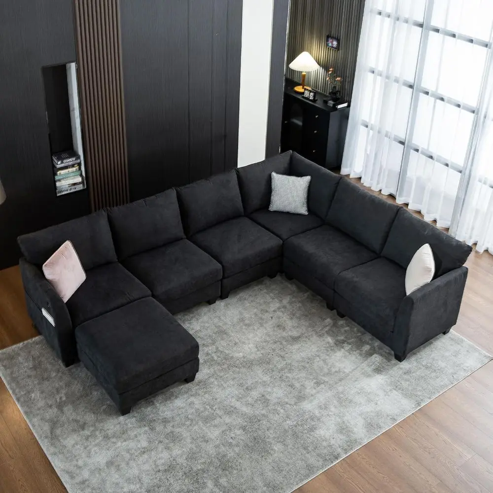 6 Seater L-Shaped S…