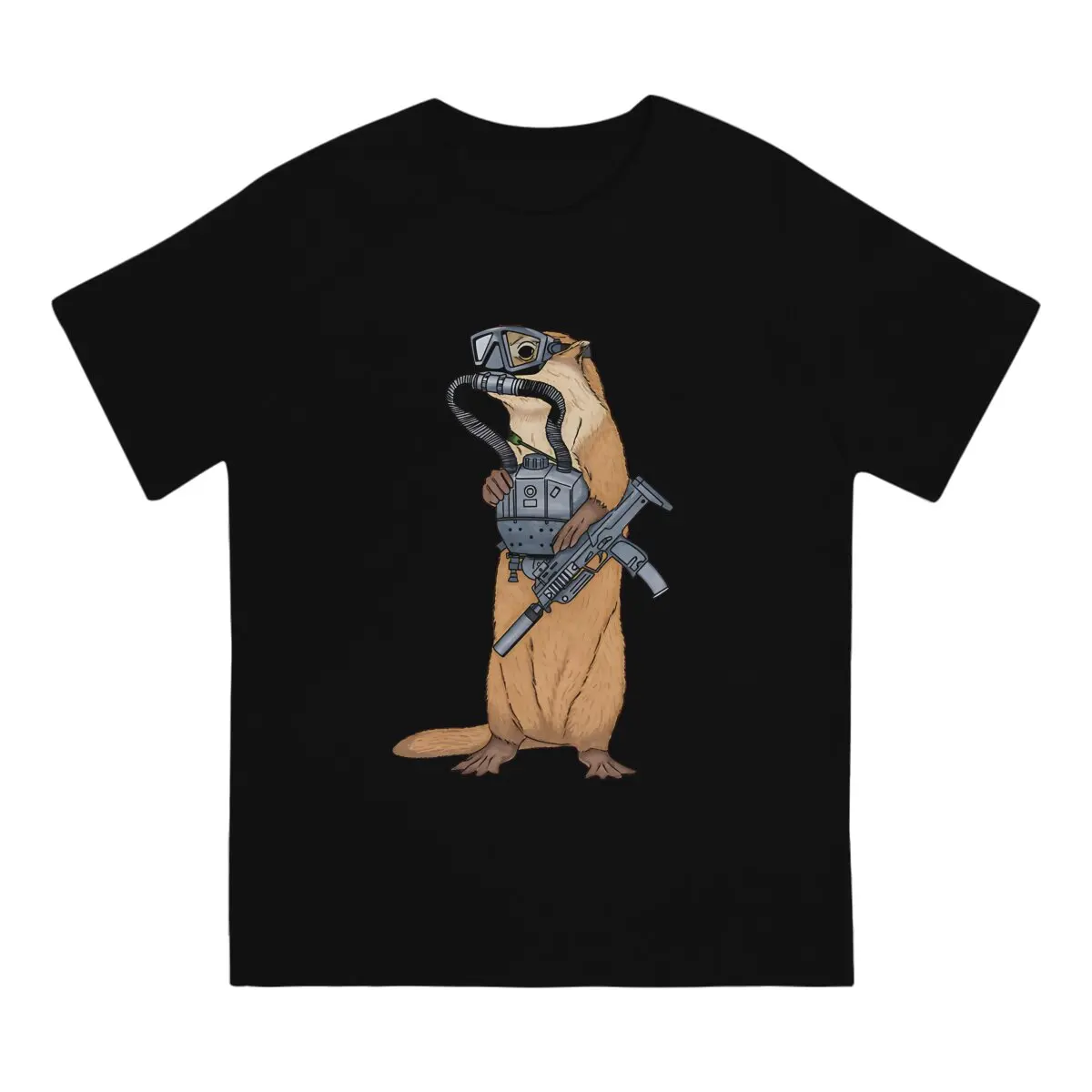 Otter Men's TShirt Otter Ops Individuality T Shirt Original Streetwear Hipster