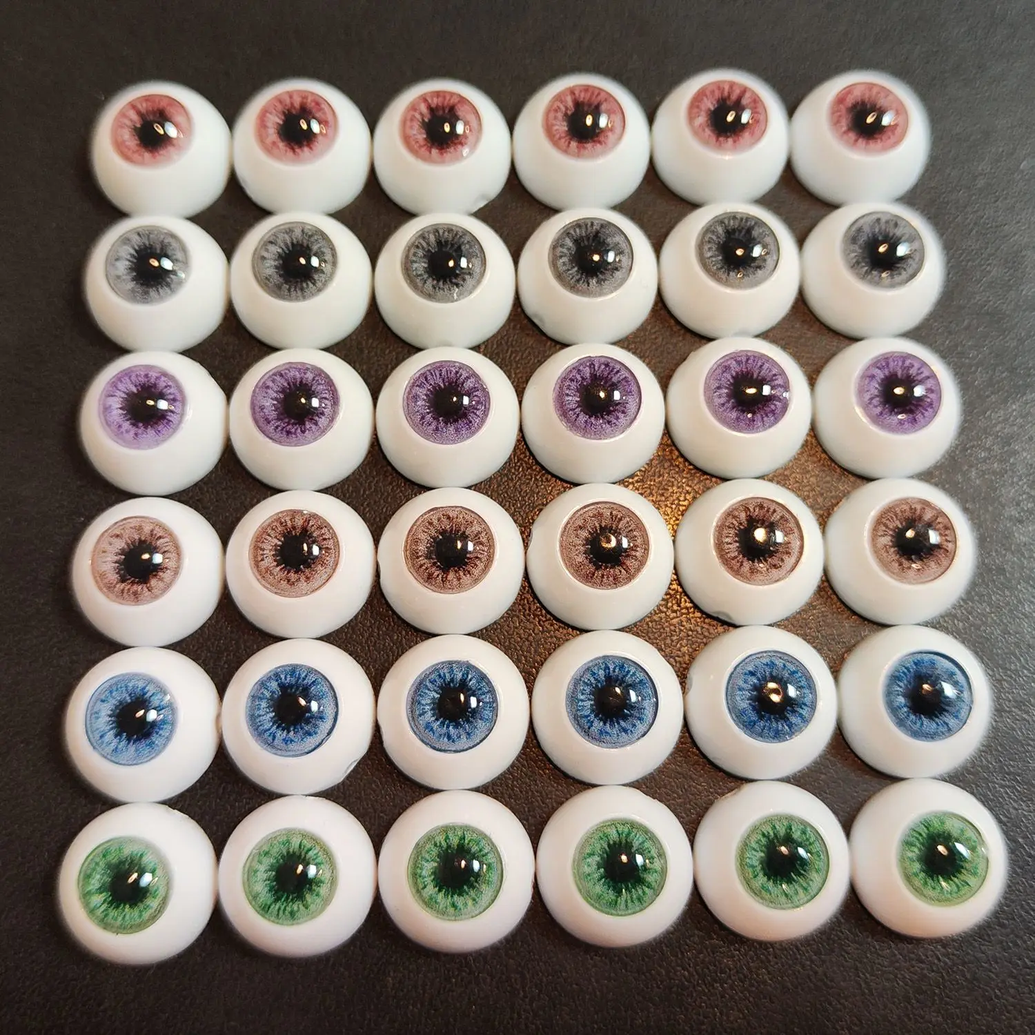 Doll Eyes 12/14/16/18mm for 1/3 1/4 1/6 Bjd Acrylic Eyeball Diy Girl Toys Gift Accessories Green Red Gray Purple Blue Eye