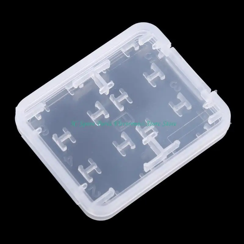 SZ 5PCS Plastic Transparent Standard SDHC Memory Card for Case Holder Box Storag