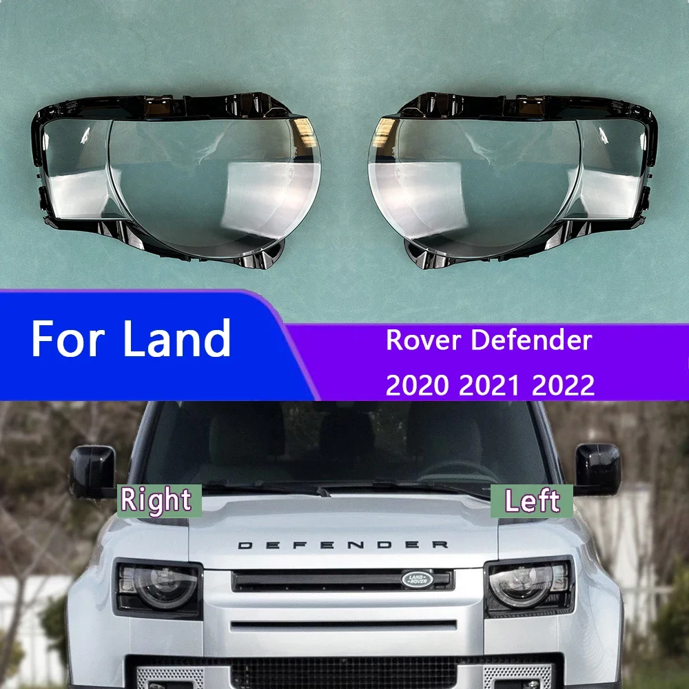 

For Land Rover Defender 2020 2021 2022 Lamp Shade Headlamp Shell Transparent Lampshade Headlight Cover Lens Plexiglass