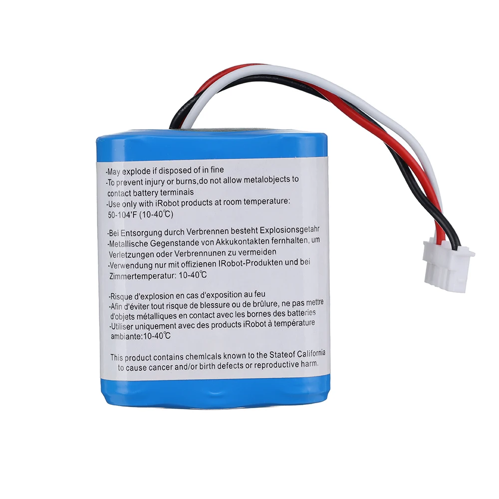 1PCS 7.2V 2500mAh Ni-MH Rechargeable Battery for iRobot Roomba Braava 380 380T Mint 5200c AA NiMH 2500mAh 2.5Ah Battery