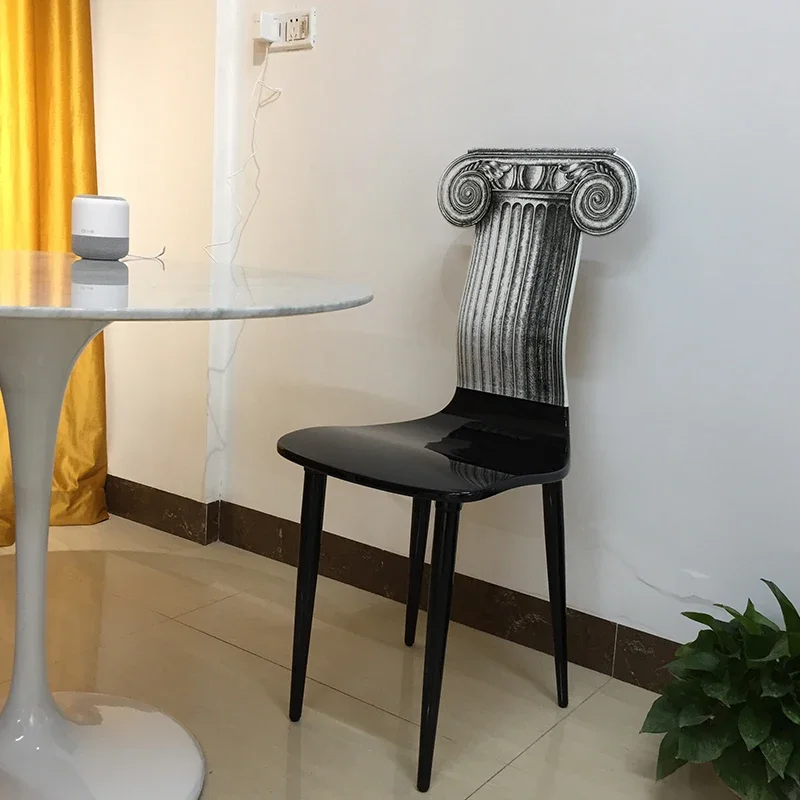 Roman column chair personalized niche chair dining  special craft high-end