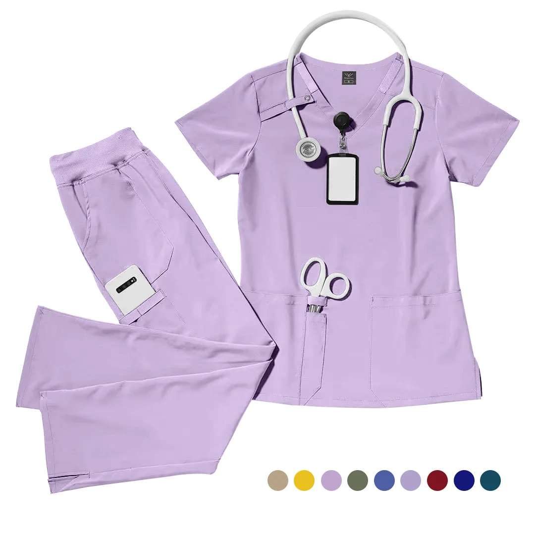 

High-quality Hand Washing Clothes Thick SPA Beauty Salon Operating Room ICU Doctor Nurse Work Clothes Set
